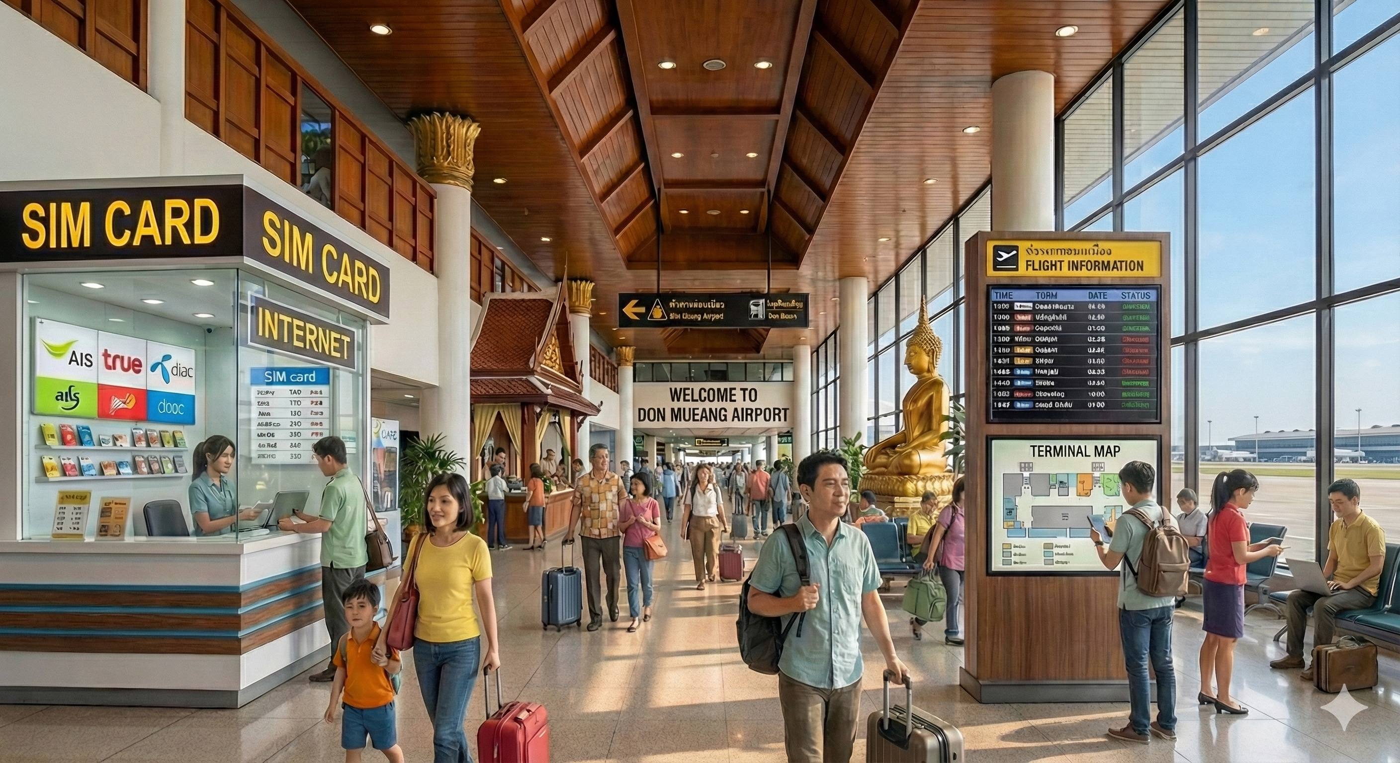 ドンムアン空港イラスト